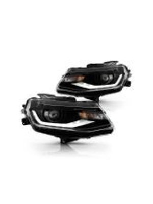 2016-2018 Chevy Camaro HID/Xenon Chrome LED Tube Projector Headlight ...